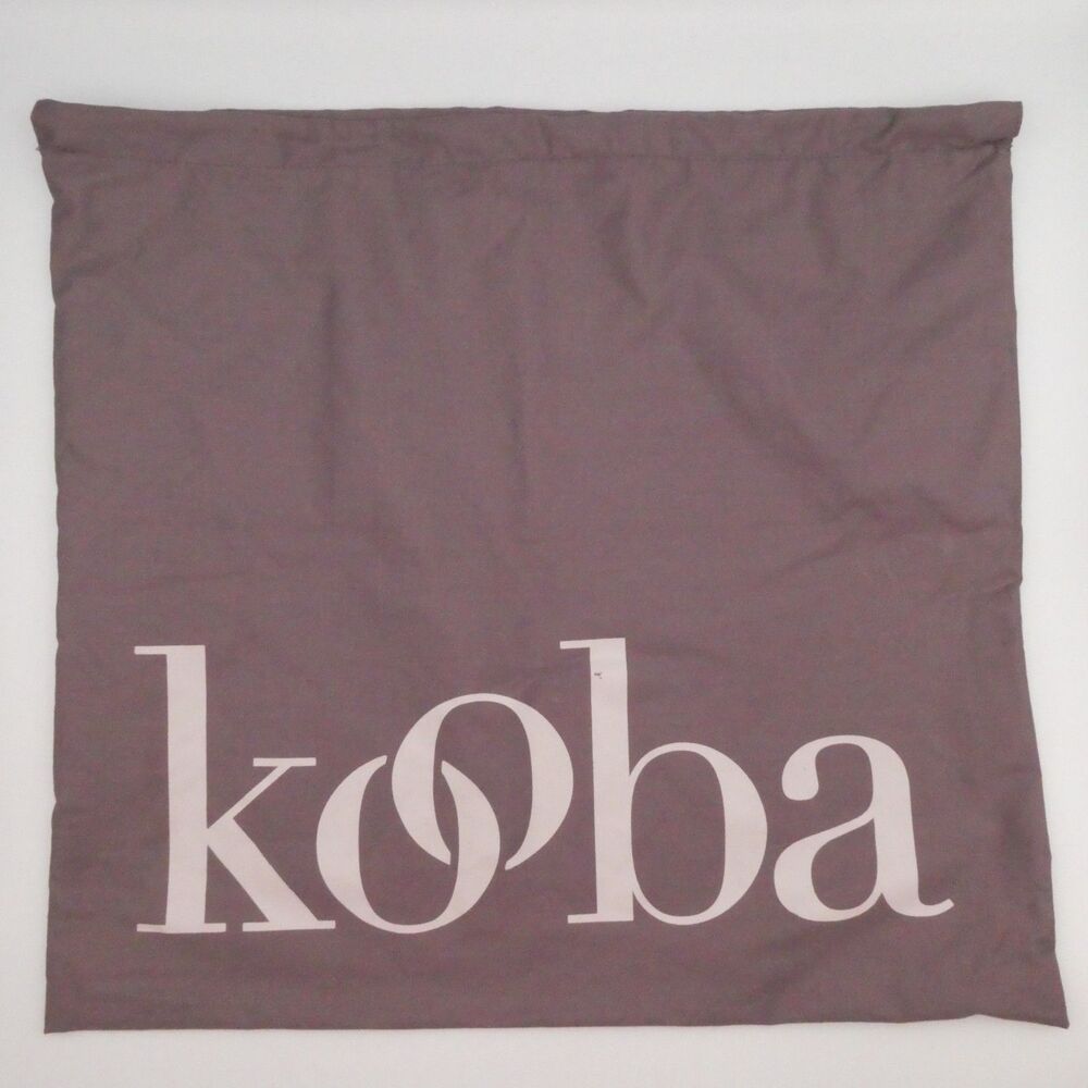 KOOBA LOGO Lavender Cotton Drawstring Dust bag 19” L x 17.5” H - VG Condition